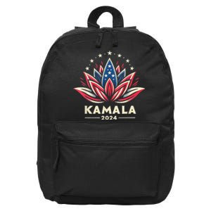 Kamala Harris 2024 Presidential Campaign American Lotus 16 in Basic Backpack