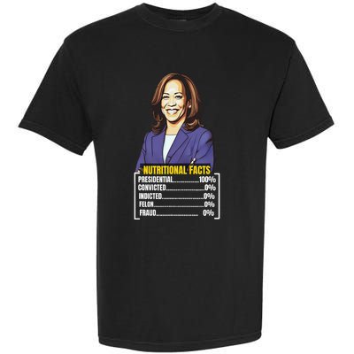 Kamala Harris 2024 For President Harris Versus Trump Facts Garment-Dyed Heavyweight T-Shirt