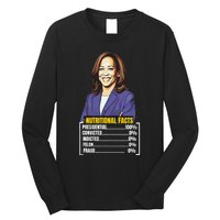 Kamala Harris 2024 For President Harris Versus Trump Facts Long Sleeve Shirt