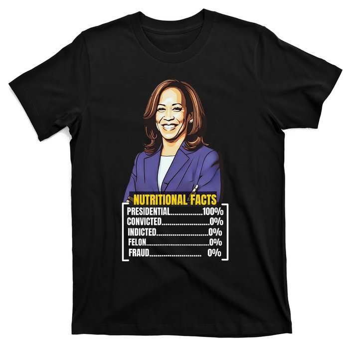 Kamala Harris 2024 For President Harris Versus Trump Facts T-Shirt