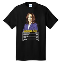 Kamala Harris 2024 For President Harris Versus Trump Facts Tall T-Shirt