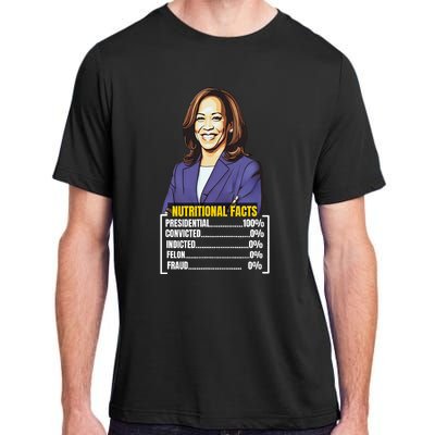 Kamala Harris 2024 For President Harris Versus Trump Facts Adult ChromaSoft Performance T-Shirt