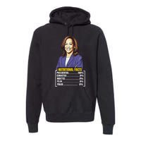 Kamala Harris 2024 For President Harris Versus Trump Facts Premium Hoodie