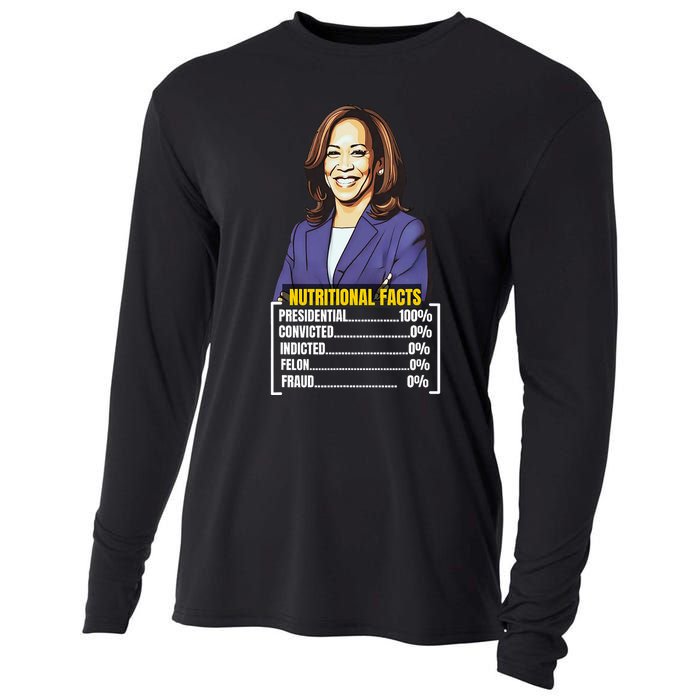 Kamala Harris 2024 For President Harris Versus Trump Facts Cooling Performance Long Sleeve Crew