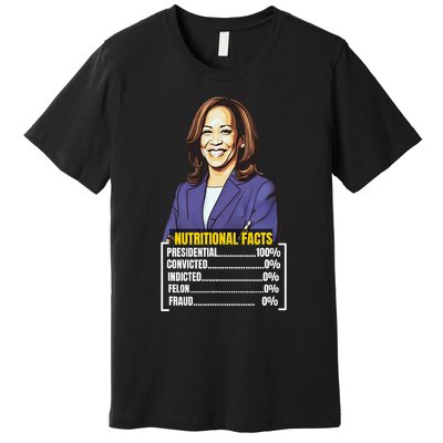 Kamala Harris 2024 For President Harris Versus Trump Facts Premium T-Shirt