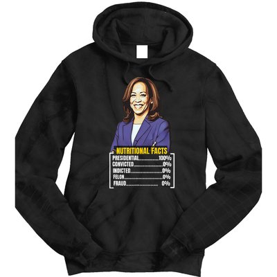 Kamala Harris 2024 For President Harris Versus Trump Facts Tie Dye Hoodie