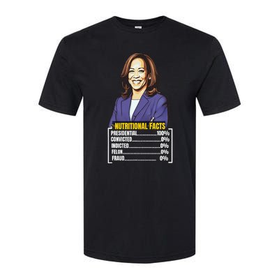 Kamala Harris 2024 For President Harris Versus Trump Facts Softstyle CVC T-Shirt