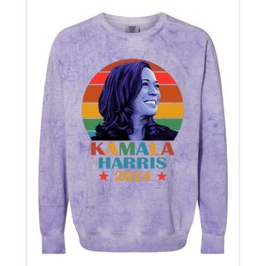 Kamala Harris 2024 Vote President Kamala Election 2024 Colorblast Crewneck Sweatshirt