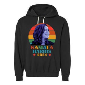 Kamala Harris 2024 Vote President Kamala Election 2024 Garment-Dyed Fleece Hoodie