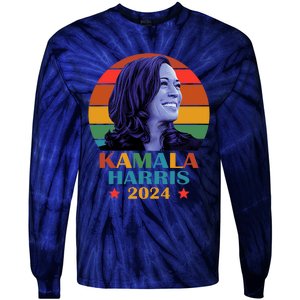 Kamala Harris 2024 Vote President Kamala Election 2024 Tie-Dye Long Sleeve Shirt