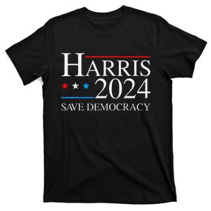 Kamala Harris 2024 Save Democratic Election Campaign Us Flag T-Shirt