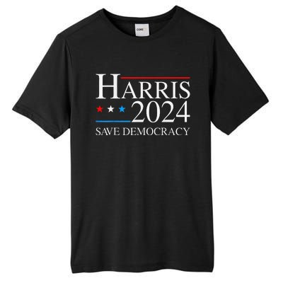 Kamala Harris 2024 Save Democratic Election Campaign Us Flag Tall Fusion ChromaSoft Performance T-Shirt