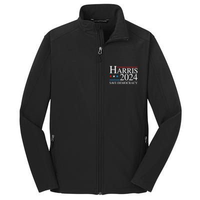 Kamala Harris 2024 Save Democratic Election Campaign Us Flag Core Soft Shell Jacket