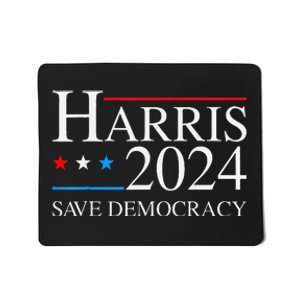 Kamala Harris 2024 Save Democratic Election Campaign Us Flag Mousepad