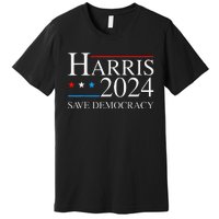 Kamala Harris 2024 Save Democratic Election Campaign Us Flag Premium T-Shirt