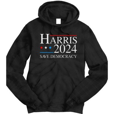 Kamala Harris 2024 Save Democratic Election Campaign Us Flag Tie Dye Hoodie