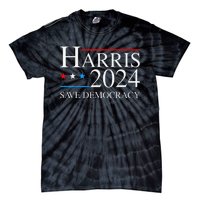 Kamala Harris 2024 Save Democratic Election Campaign Us Flag Tie-Dye T-Shirt