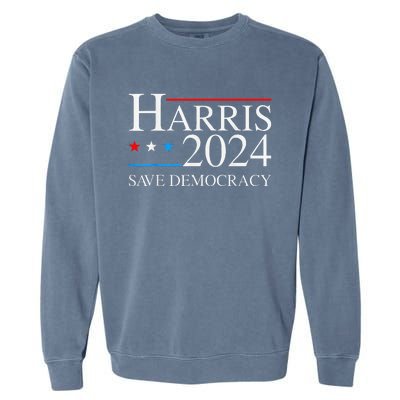 Kamala Harris 2024 Save Democratic Election Campaign Us Flag Garment-Dyed Sweatshirt