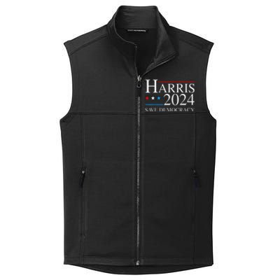 Kamala Harris 2024 Save Democratic Election Campaign Us Flag Collective Smooth Fleece Vest