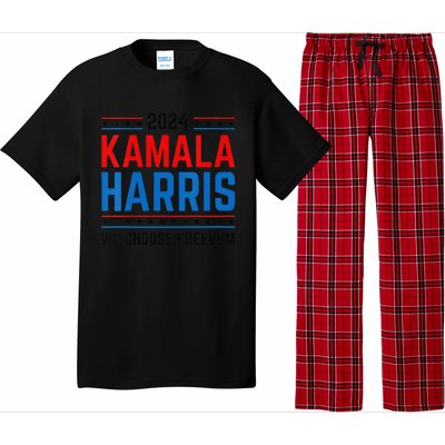 Kamala Harris 2024 We Choose Freedom Election Vote Democrat Pajama Set