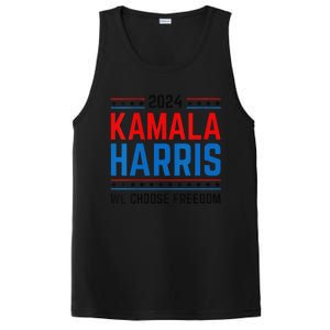 Kamala Harris 2024 We Choose Freedom Election Vote Democrat PosiCharge Competitor Tank