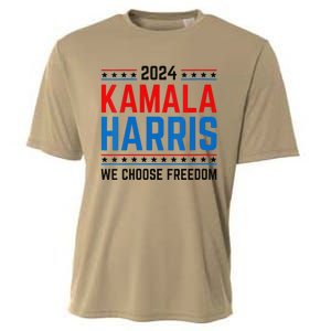 Kamala Harris 2024 We Choose Freedom Election Vote Democrat Cooling Performance Crew T-Shirt