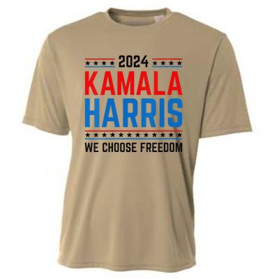 Kamala Harris 2024 We Choose Freedom Election Vote Democrat Cooling Performance Crew T-Shirt