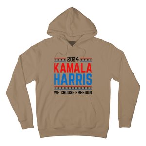 Kamala Harris 2024 We Choose Freedom Election Vote Democrat Hoodie