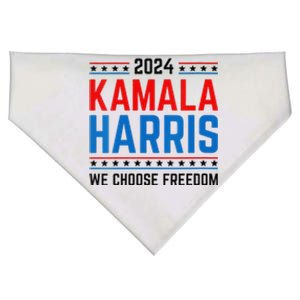 Kamala Harris 2024 We Choose Freedom Election Vote Democrat USA-Made Doggie Bandana