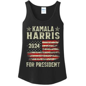 Kamala Harris 2024 For President Election Campaign Ladies Essential Tank