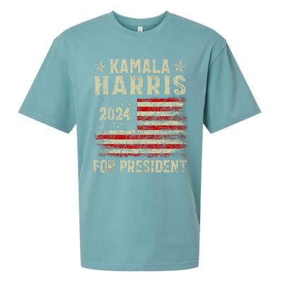 Kamala Harris 2024 For President Election Campaign Sueded Cloud Jersey T-Shirt