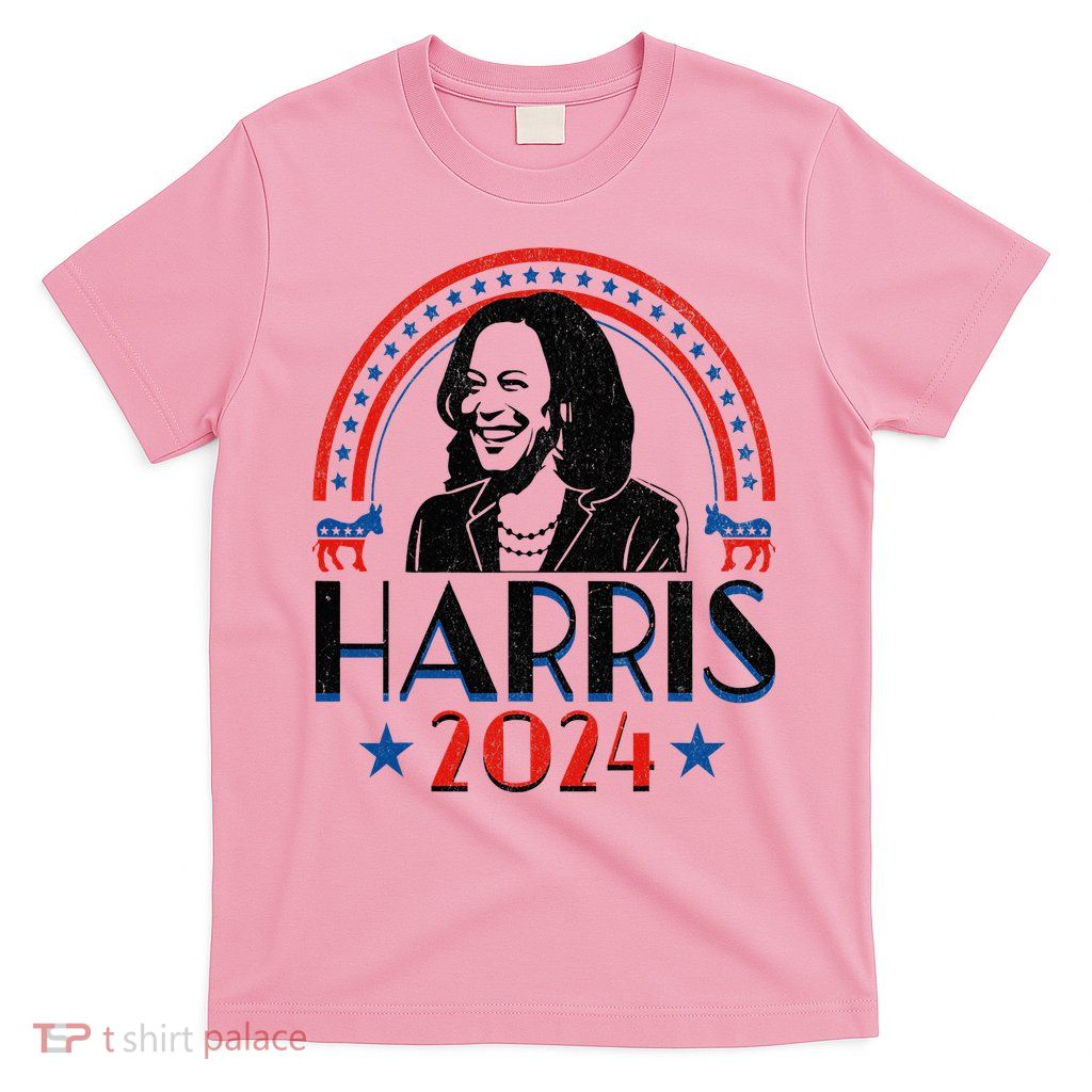 Kamala Harris 2024 Madam President Retro Vote Democrat T-Shirt