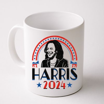 Kamala Harris 2024 Madam President Retro Vote Democrat Mug