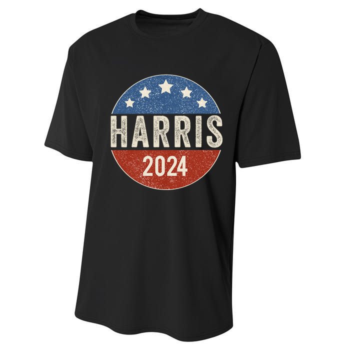 Kamala Harris 2024 For President Campaign Us Flag Performance Sprint T-Shirt