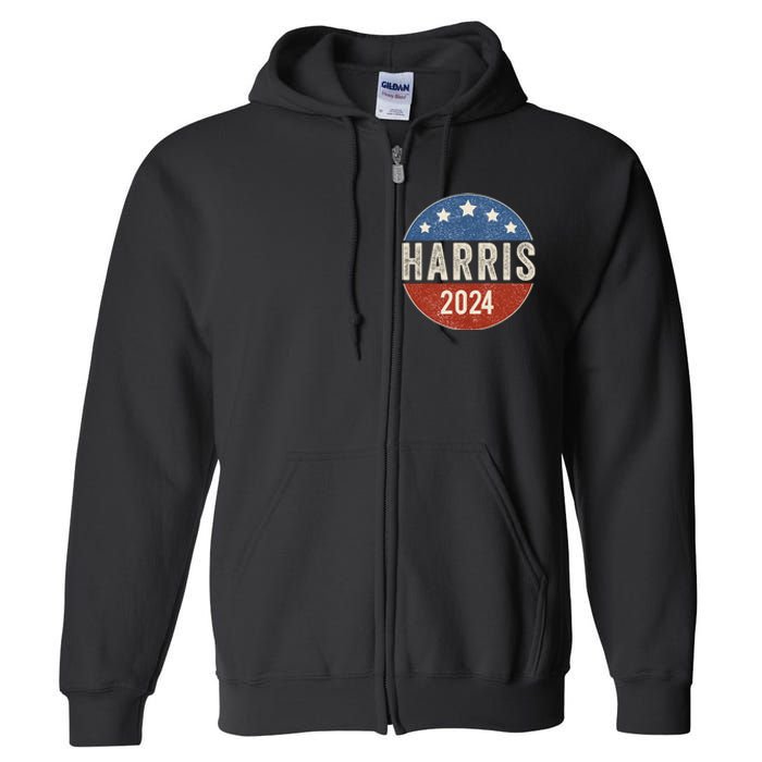 Kamala Harris 2024 For President Campaign Us Flag Full Zip Hoodie