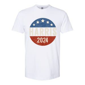 Kamala Harris 2024 For President Campaign Us Flag Softstyle CVC T-Shirt