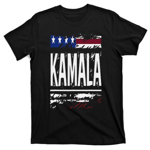 Kamala Harris 2024 24 Madam Vice President Democrat Grunge T-Shirt