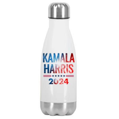 Kamala Harris 2024 For President Flag America Stainless Steel Insulated Water Bottle