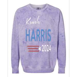 Kamala Harris 2024 For President Campaign Colorblast Crewneck Sweatshirt