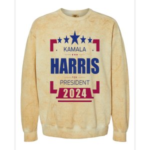 Kamala Harris 2024 For President Harris 2024 Colorblast Crewneck Sweatshirt