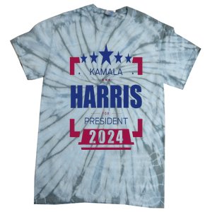 Kamala Harris 2024 For President Harris 2024 Tie-Dye T-Shirt