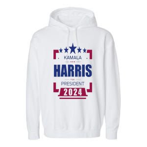 Kamala Harris 2024 For President Harris 2024 Garment-Dyed Fleece Hoodie