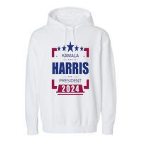 Kamala Harris 2024 For President Harris 2024 Garment-Dyed Fleece Hoodie