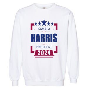 Kamala Harris 2024 For President Harris 2024 Garment-Dyed Sweatshirt