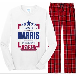 Kamala Harris 2024 For President Harris 2024 Long Sleeve Pajama Set