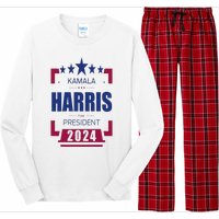 Kamala Harris 2024 For President Harris 2024 Long Sleeve Pajama Set