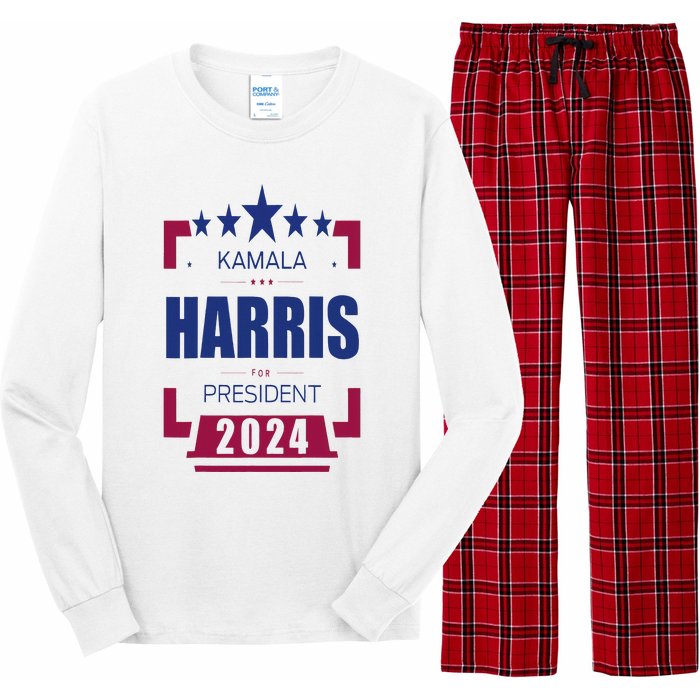 Kamala Harris 2024 For President Harris 2024 Long Sleeve Pajama Set