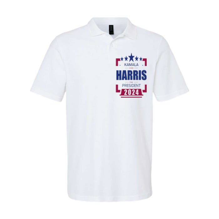 Kamala Harris 2024 For President Harris 2024 Softstyle Adult Sport Polo