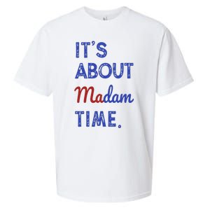 Kamala Harris 2024 ItS About Madam Time President Election Sueded Cloud Jersey T-Shirt