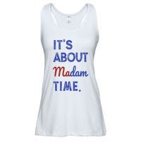 Kamala Harris 2024 ItS About Madam Time President Election Ladies Essential Flowy Tank